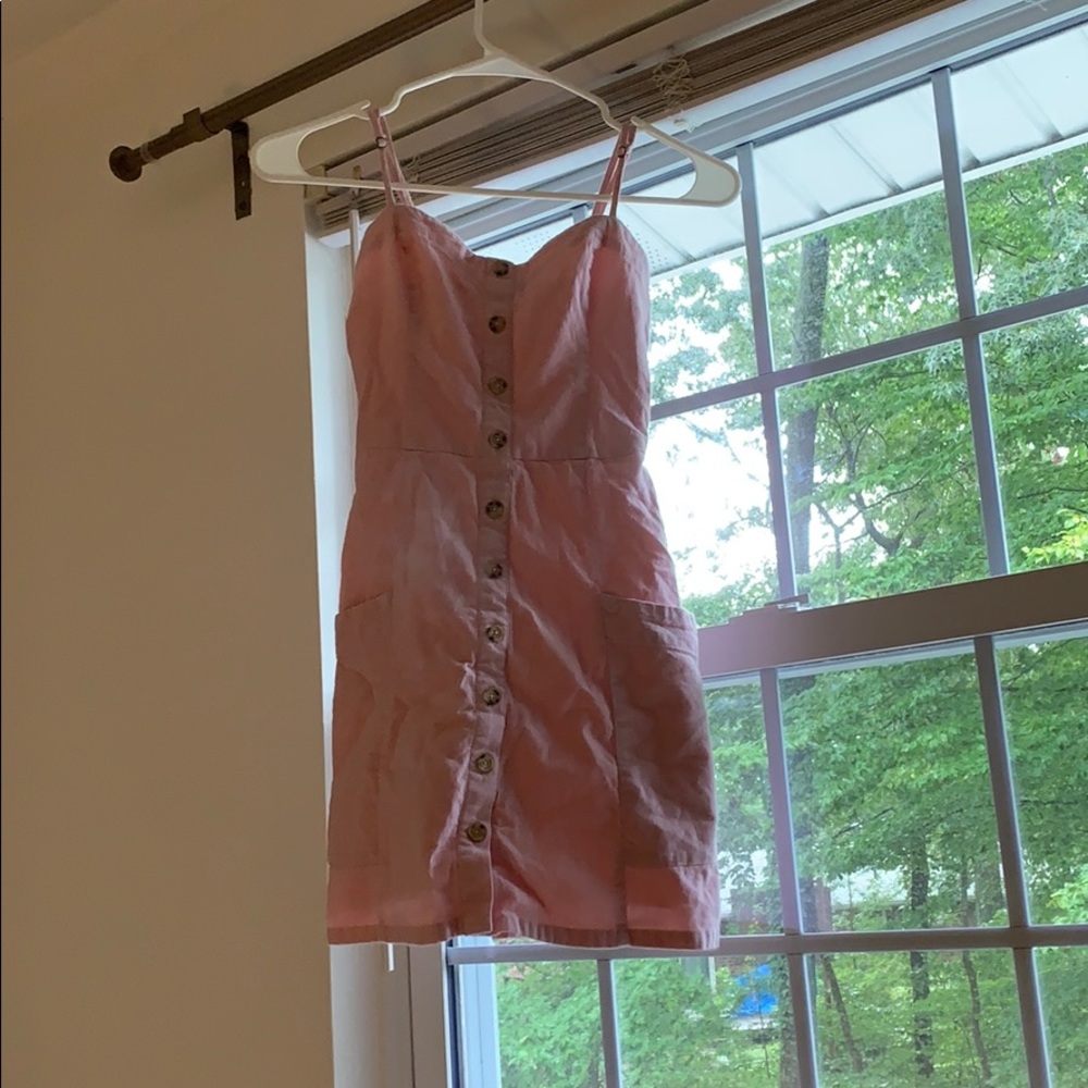 Abercrombie & Fitch Mini Light Pink Summer Dress
